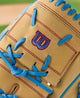 Close-up of the web on the Wilson Summer 2025 A2000® B125 12.5" Baseball Glove