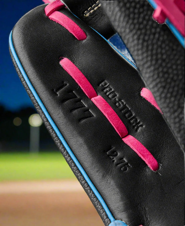 Close-up of the inside of the Wilson Summer 2025 A2000® 1777SS 12.75" Baseball Glove