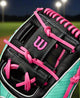 Close-up of the web on the Wilson Summer 2025 A2K® 1720SS 11.5" Baseball Glove