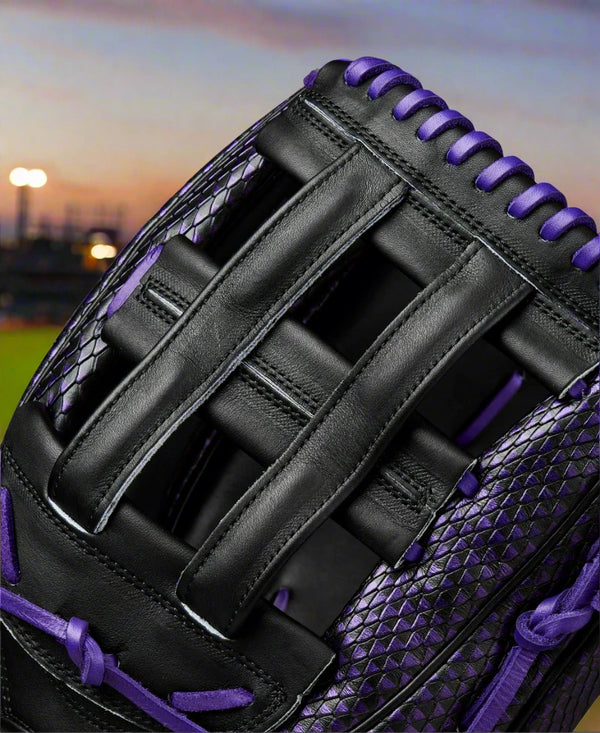 Close-up of the web on the Wilson Summer 2025 A2K® Brenton Doyle BD9GM 12.75" Baseball Glove