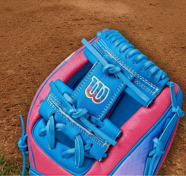 Close-up of the web on the Wilson A2000 1786 Love the Moment 11.5" Baseball Glove