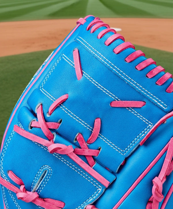 Close-up of the web on the Wilson A2000® B2 Love the Moment™ 12" Baseball Glove