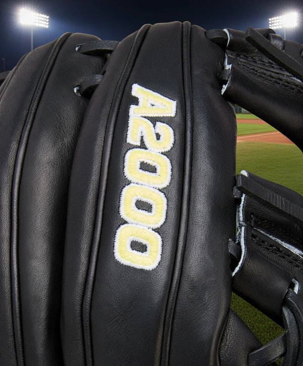 Close-up of the logo on the Wilson A2000® Classics Series 1788 11.25" Baseball Glove