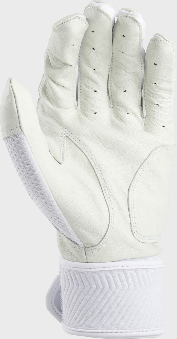 Rawlings Youth Workhorse Compression Strap Batting Gloves - White