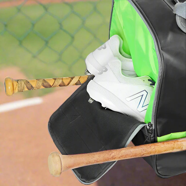 Close-up of the shoe compartment on the All Star S7 Elite™ Player Duffel Bag - Black