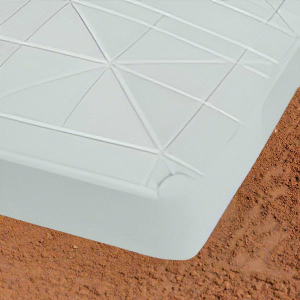 Close-up of one corner of The Hall Molded Base - 15" x 15" x 3"