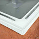 Close-up of the underneath of The Hall Molded Base - 15" x 15" x 3"