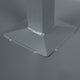 Close-up of the welded stanchion on The Hall Molded Base - 15" x 15" x 3"