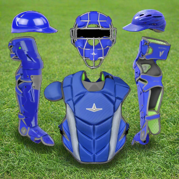 All Star MVP-Pro Series™ Adult Traditional Mask Catching Kit - Royal