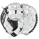 Two All Star Official Paige Halstead 34" Fastpitch Catchers Mitts, showing the outside and inside of the mitt.