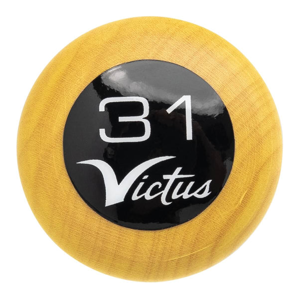 KNob end of the Victus Pro Reserve Julio Rodriguez JRODSHOW Maple Wood Baseball Bat