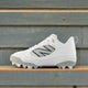 New Balance Youth Fresh Foam 3000 v7 Molded Cleat - White w/Black