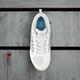 Top view of the New Balance Youth Fresh Foam 3000 v7 Molded Cleat - White w/Black