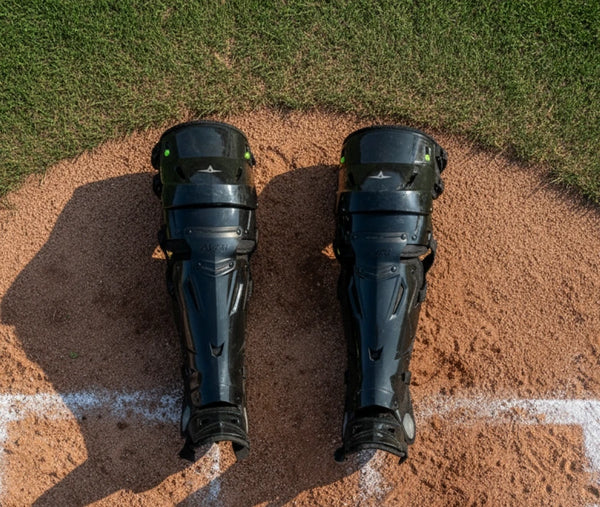 Leg guards in the All Star MVP-Pro Series™ Youth Catching Kit