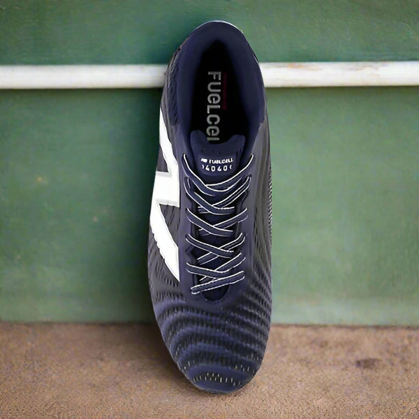 Top view of the New Balance FuelCell 4040v7 Molded Cleats - Navy