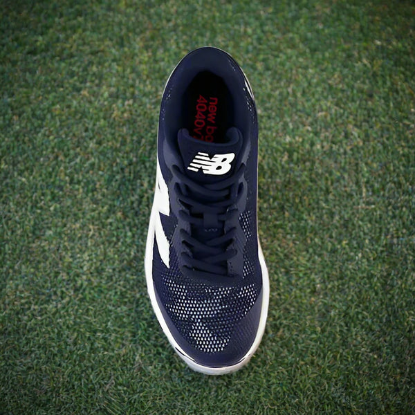 Top view of the New Balance Dynasoft 4040v7 Youth Turf Trainer - Navy