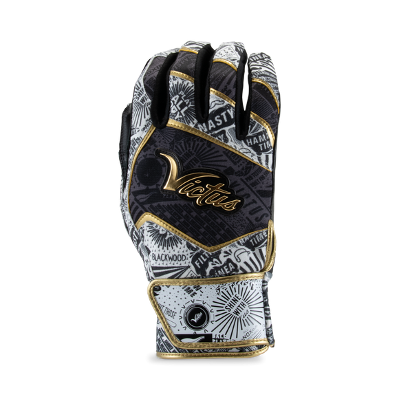 Victus NOX Adult Batting Glove - Black/Gold