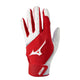 Mizuno MVP Youth Batting Glove - White/Red