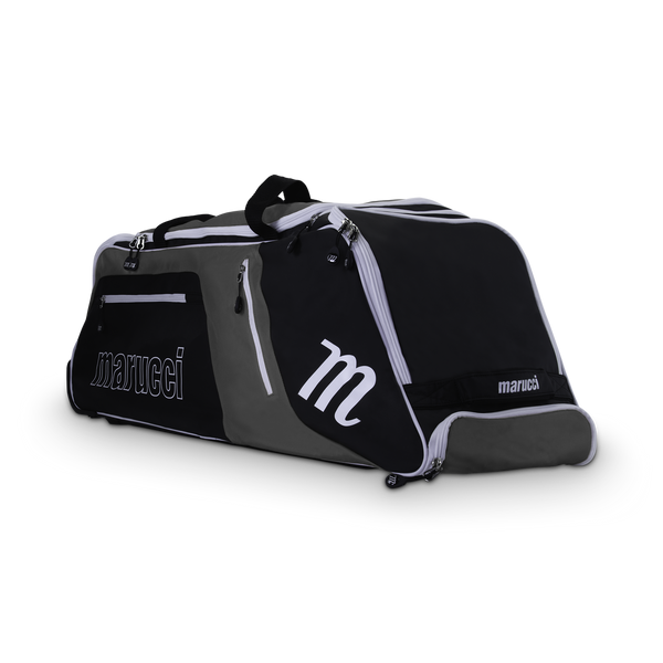 Marucci Stockade Wheeled Duffel Bag - Grey/White/Black