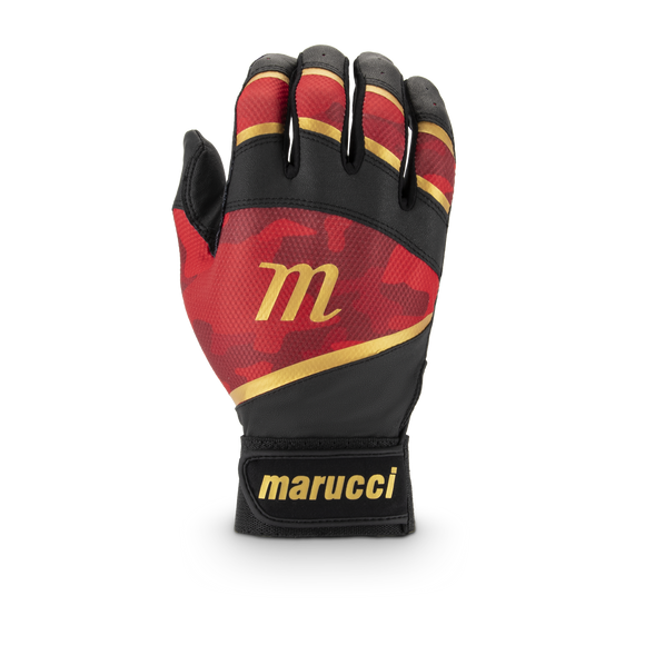 Marucci Foxtrot Tee Ball Youth Batting Glove - Black/Red
