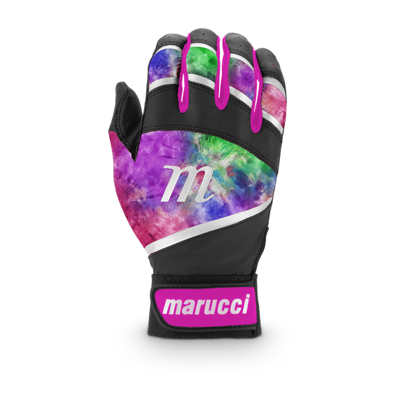Marucci Foxtrot Tee Ball Youth Batting Glove - Black/Pink