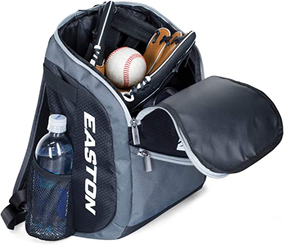 Display of the compartments on the Easton Game Ready™ Youth Backpack