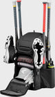 Display of the storage compartments of the Easton Flagship Backpack - Black