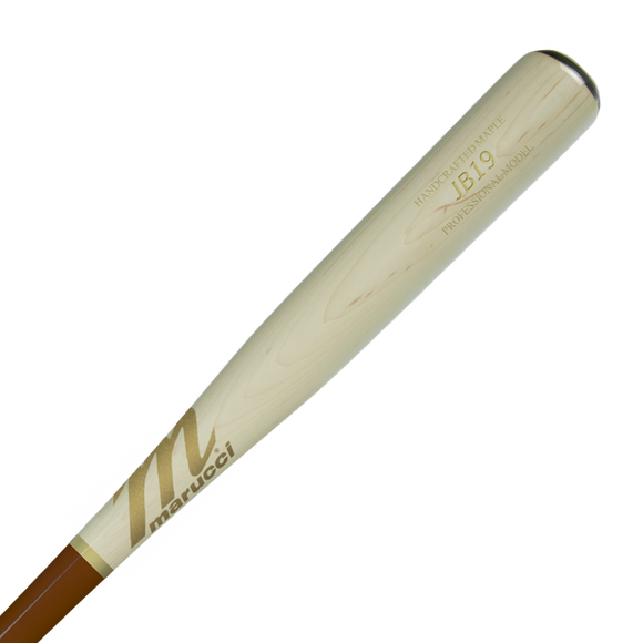 Barrel end of Marucci JB19 Pro Model Maple Wood