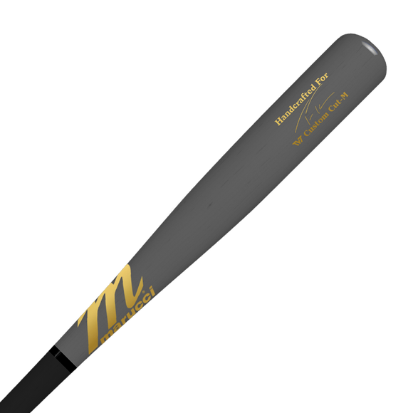 Barrel end of the Marucci TVT Pro Maple Wood