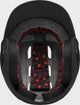Inside of the Rawlings R16M Matte Baseball Batting Helmet - Black