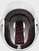 Inside of the Rawlings R16M Matte Baseball Batting Helmet - White