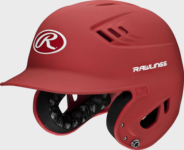 Rawlings R16M Matte Baseball Batting Helmet - Red