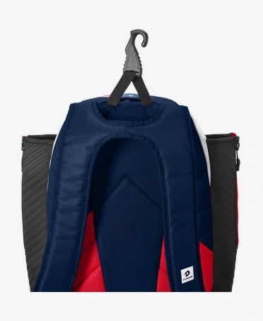 Close-up of bag hanging hook on the Demarini Voodoo OG Backpack