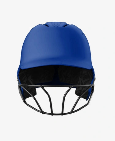 Front of the Evoshield XVT 2.0 Matte Fastpitch Batting Helmet - Royal