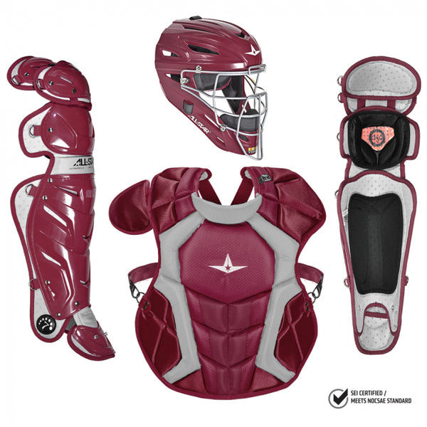 All Star System 7 Adult Pro Catchers Kit CKCCPRO1 - Maroon