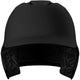 Front of the Evoshield XVT 2.0 Matte Baseball Batting Helmet - Black