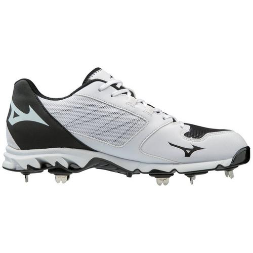 Tacos De Béisbol Mizuno Dominant Metal Mid Hombre Negro/Blanco