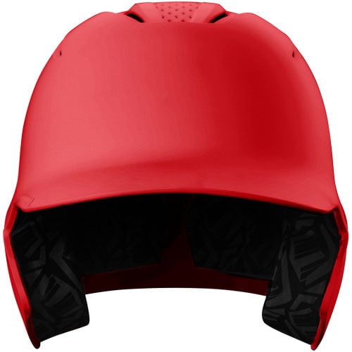Front of the Evoshield XVT 2.0 Matte Baseball Batting Helmet - Red