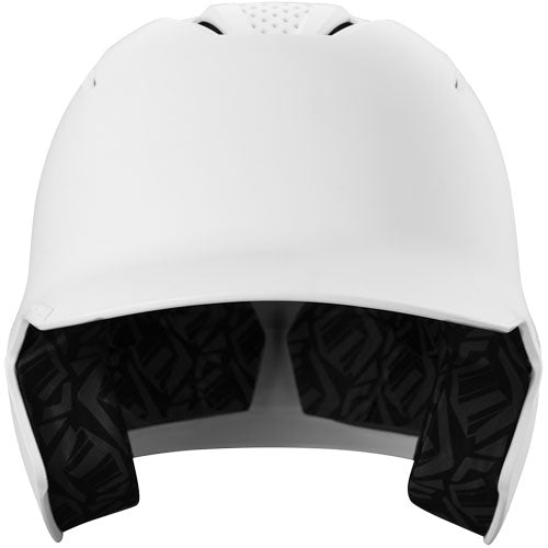 Front of the Evoshield XVT 2.0 Matte Baseball Batting Helmet - White