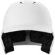 Front of the Evoshield XVT 2.0 Matte Baseball Batting Helmet - White