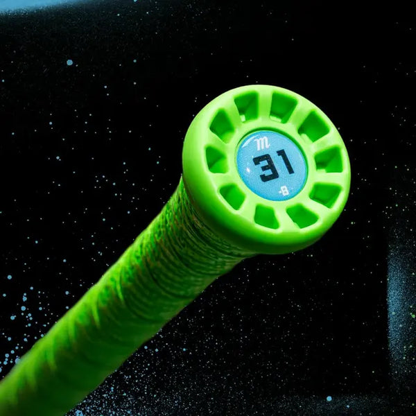 Close-up of the handle on the 2026 Marucci CATX RCKLESS Hybrid -3 BBCOR Baseball Bat