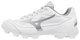 Mizuno CushionRevo Finch Jr. Youth Fastpitch Molded Cleat - White/Silver