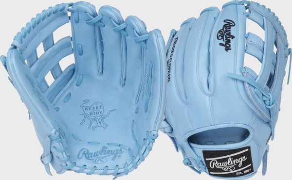 Palm and back views of the Rawlings Heart of the Hide 12.75" R2G PROR3319-6CB Baseball Glove