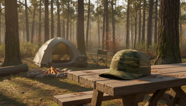 Richardson Printed Tactical Trucker Cap - Split MultiCamo Tropic/Loden