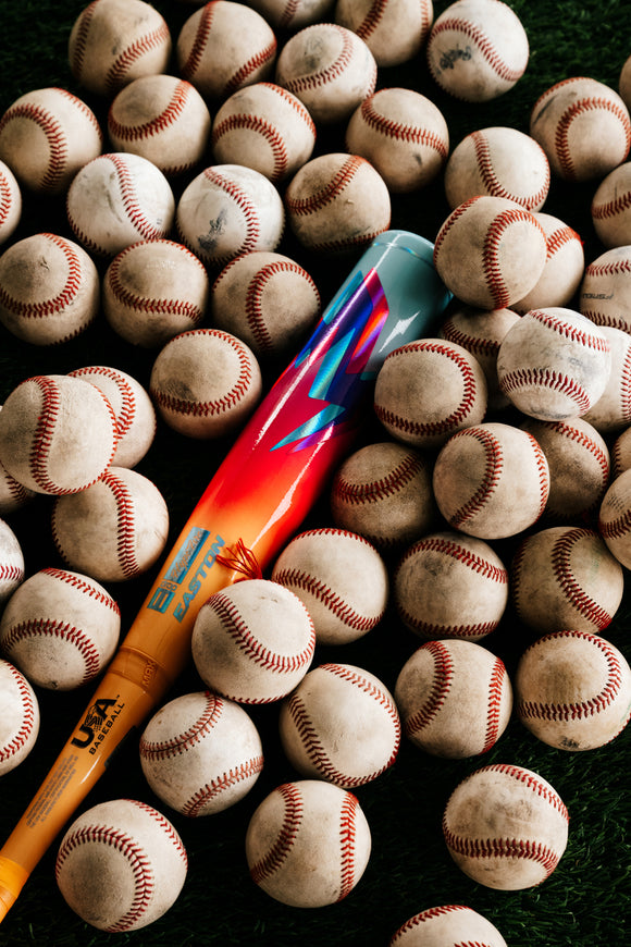 Close-up of the 2027 Easton Hype Fire® USA Baseball Bat