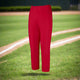 Mizuno Belted Softball Pant  - Red