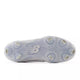 View of the sole of the New Balance Fresh Foam Velo v5 Metal Softball Cleat - White/Metallic Silver