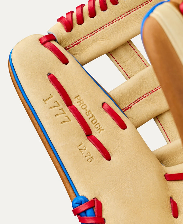 Close-up of the inside of the Wilson 2027 A2000® 1777 12.75" Baseball Glove