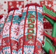 Close-up of the logo on the Wilson A2000 1975 Christmas Sweater 11.75" Baseball Glove - GOTM December 