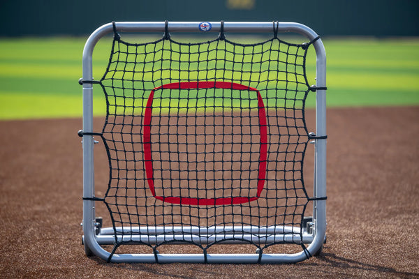 Front view of the Pro Rebounder 3' x 3' Elite Portable Fielding Trainer
